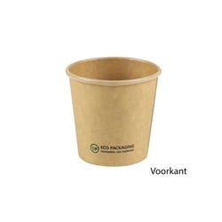 FSC® kraft/PLA sausbeker 3oz/90ml/61mm Ø