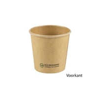 FSC® kraft/PLA sausbeker 3oz/90ml/61mm Ø