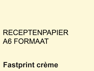 RECEPTPAPIER FASTPRINT A6 80GR CREME  artikel afbeelding