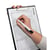 Schrijftableau met folie gelamineerd l x b x h = 319x229x13 mm, VE = 24 stuks met ophangoog