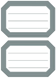 Etiket HERMA 5719 82x55mm schrift grijze rand 12 stuks