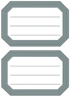 Etiket HERMA 5719 82x55mm schrift grijze rand 12 stuks