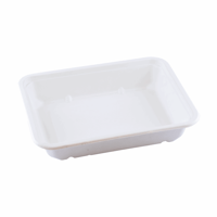 Suikerriet menutray 227x178x43mm 1-vaks BIO-laminated, kleur wit