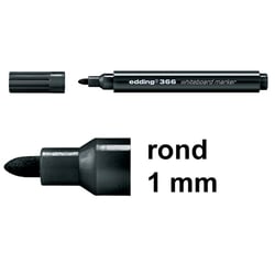 Whiteboardmarker edding 366 1mm zw/pk10