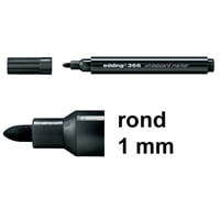 Whiteboardmarker edding 366 1mm zw/pk10