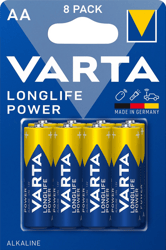 Batterij VARTA Longlife Power 8x AA