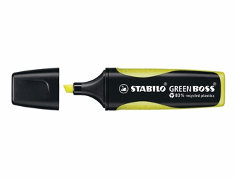 Stabilo Tekstmarker GREEN BOSS 2 - 5 mm, geel (doos 10 stuks) [Pak] artikel afbeelding