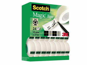 PLAKBAND 3M SCOTCH 810 19MMX33M MAGIC ONZICHTBAAR artikel afbeelding
