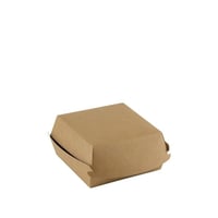 FSC® kraft hamburgerbox 116x120x70mm