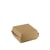 FSC® kraft hamburgerbox 116x120x70mm