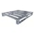 Vlakke aluminium pallet met 2 sleeplatten l x b = 1200x1000 mm