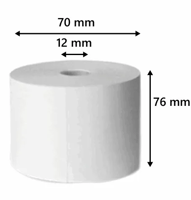 Kassarollen 76x70x12, 43 meter, houtvrij wit