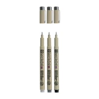 Fineliner Sakura Pigma Micron 05 set zwart & grijs 4 maten
