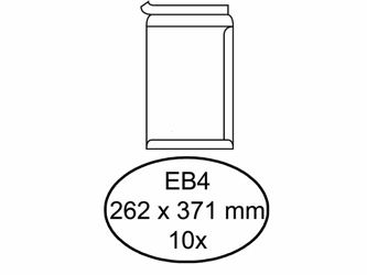 ENVELOP HERMES AKTE EB4 A 262X371 120GR ZK WIT artikel afbeelding