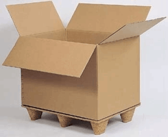Kartonnen container 1180x780x750mm, kleur bruin, BC-Golf 7mm