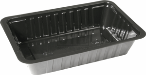 A-Bakje Type A9 Laag 145x95x30 PS Zwart Inhoud 300CC. Doosinhoud 2000 St.