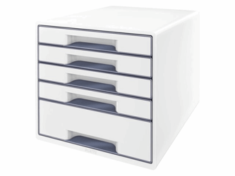 LADENBOX LEITZ WOW 5 LADEN WIT/GRIJS artikel afbeelding