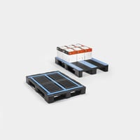 Pallet voor zware lasten, antislipcoating met 5 sleeplatten en 5 mm hoge antischuifrand breedte 1000 mm (Staffel: 1 Stuk)