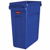 Kringloopmateriaal verzamelaar van kunststof inhoud 60 l, b x h x d = 279x635x558 mm blauw