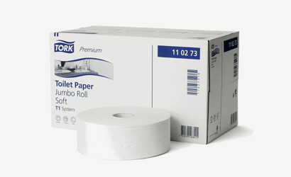 Tork Zacht Jumbo Toiletpapier 2-Laags Wit T1 Premium nr. 110273 (ds/6 rollen) artikel afbeelding
