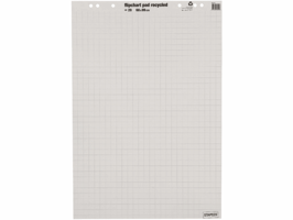 Staples Flipoverpapier gerecycled 68 x 99 cm, 20 vel, met 6 gaten (pak 5 x 20 vel)