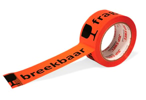 JIP PP-Acryl Waarschuwingstape Breekbaar. Low Noise 48mmx66m 32my NQ21