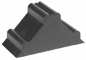 Beschermhoek LDPE, 50x50mm lang, 19,0 - 20,0mm hoog, zwart. Type LSE19
