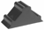 Beschermhoek LDPE, 50x50mm lang, 25,0 - 26,0mm hoog, zwart. Type LSE25 artikel afbeelding