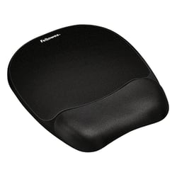 Muismat m polssteun foam Fellowes zwart
