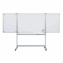 Inklapbaar bord, verrijdbaar van plaatstaal met kunststofcoating bord b x h = 1500x1000 mm