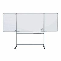Inklapbaar bord, verrijdbaar van plaatstaal met kunststofcoating bord b x h = 1500x1000 mm