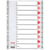 Tabblad Esselte 11r A4 PP 10tab index
