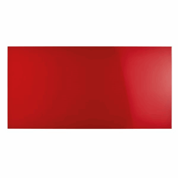 Designbord van glas, magnetisch b x h = 2000x1000 mm kleur intensief rood
