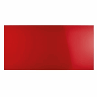 Designbord van glas, magnetisch b x h = 2000x1000 mm kleur intensief rood