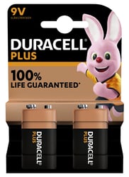 Batterij Duracell Plus 2x9Volt artikel afbeelding
