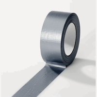 Textiellint, gekleurd, dikte 165 µm lengte 50 m, breedte 38 mm, VE = 24 rollen zilverkleurig