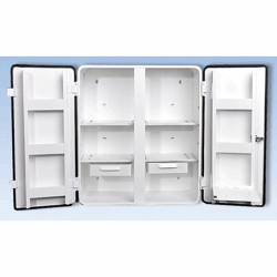 Verbandkast conform DIN 13169 met 2 deuren, wit, h x b x d = 462x404x170 mm zonder inhoud