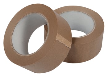 Verpakkingstape IEZZY papier 50mm x 50m 80p gerecycled papier bruin