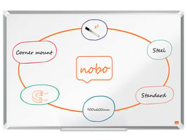 Premium Plus Whiteboard, Magnetisch , Staal , 900 x 600 mm