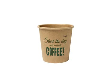 Beker coffee-to-go 118ml karton 100% fair