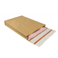 Papieren verzendenvelop E-Green, Bruin, 250x350x50mm, 110 gram met retourstrip