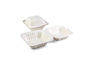 Senza suikerriet hamburgerbox B9 155 x 155 x h76mm