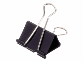 Papierklem MAUL 213 Foldback 40mm capaciteit 17mm zwart 12 stuks