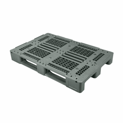 Distributiepallet, l x b = 1200x800 mm, antraciet/zwart