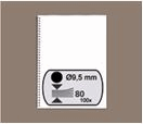 Draadrug GBC 9.5mm 34-rings A4 zwart 100 stuks