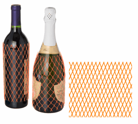 Buisnet voor Ø 100-200 mm x 100 m, Zware kwaliteit,  Kleur  Oranje, Rol in dispenserdoos artikel afbeelding
