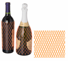 Buisnet voor Ø 100-200 mm x 100 m, Zware kwaliteit, Kleur Oranje, Rol in dispenserdoos