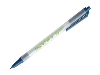 BiC Ecolutions Clic Stic Balpen, Medium Punt, 1 mm, Blauw (pak 50 stuks) artikel afbeelding
