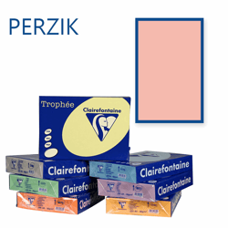 Clairefontaine Trophee kopieerpapier A4 210x297mm 160gr. Kleur: Perzik. Artikelcode 1049 artikel afbeelding