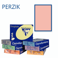 Clairefontaine Trophee kopieerpapier A4 210x297 160 g/m². Kleur: Perzik. Artikelcode: 1049 (Doos à 4 Pak à 250 Vel)